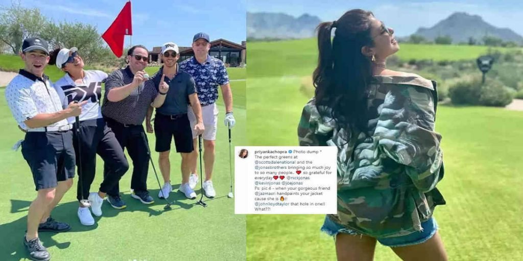 Priyanka Chopra and Nick Jonas spend their weekend playing Golf with friends